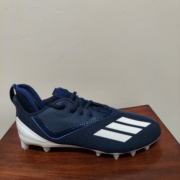 Adidas Adizero Scorch Football Cleats Men’s Size 12 Navy Blue White FX4250 main image 5
